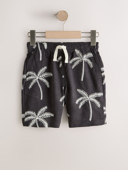 Dsiney Kidz - Charcoal Grey Linen Blend Pull on Shorts (3-16yrs) image 4