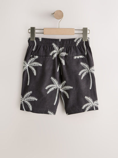 Dsiney Kidz - Charcoal Grey Linen Blend Pull on Shorts (3-16yrs) image 5