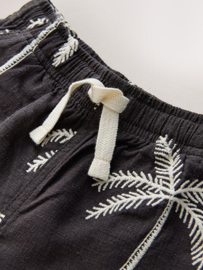 Dsiney Kidz - Charcoal Grey Linen Blend Pull on Shorts (3-16yrs) image 6