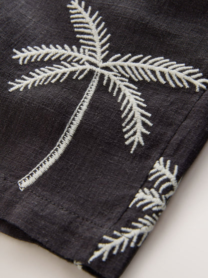 Dsiney Kidz - Charcoal Grey Linen Blend Pull on Shorts (3-16yrs) image 7