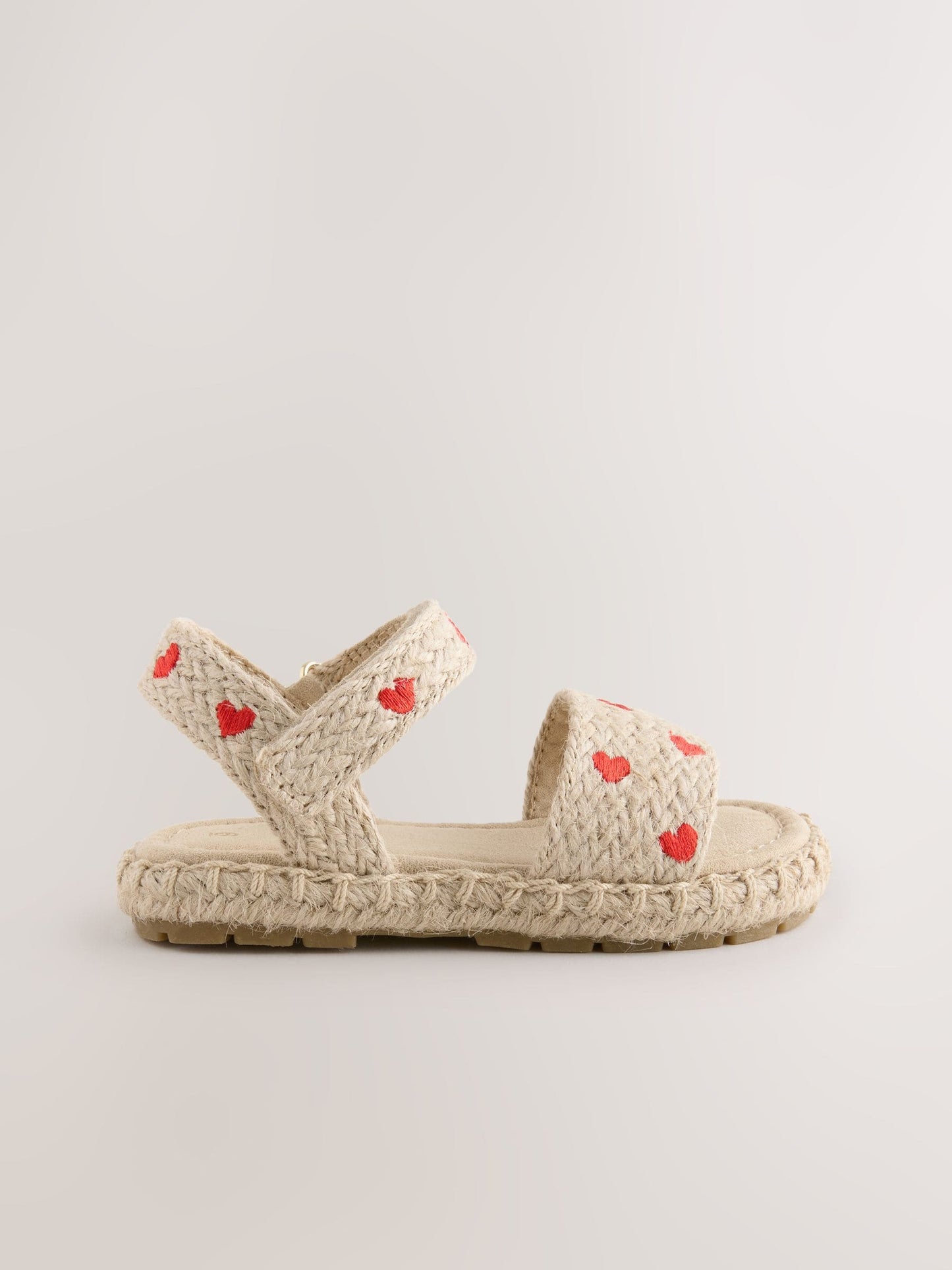 Neutral Heart Ankle Strap Sandals with Touch Fastening image 4