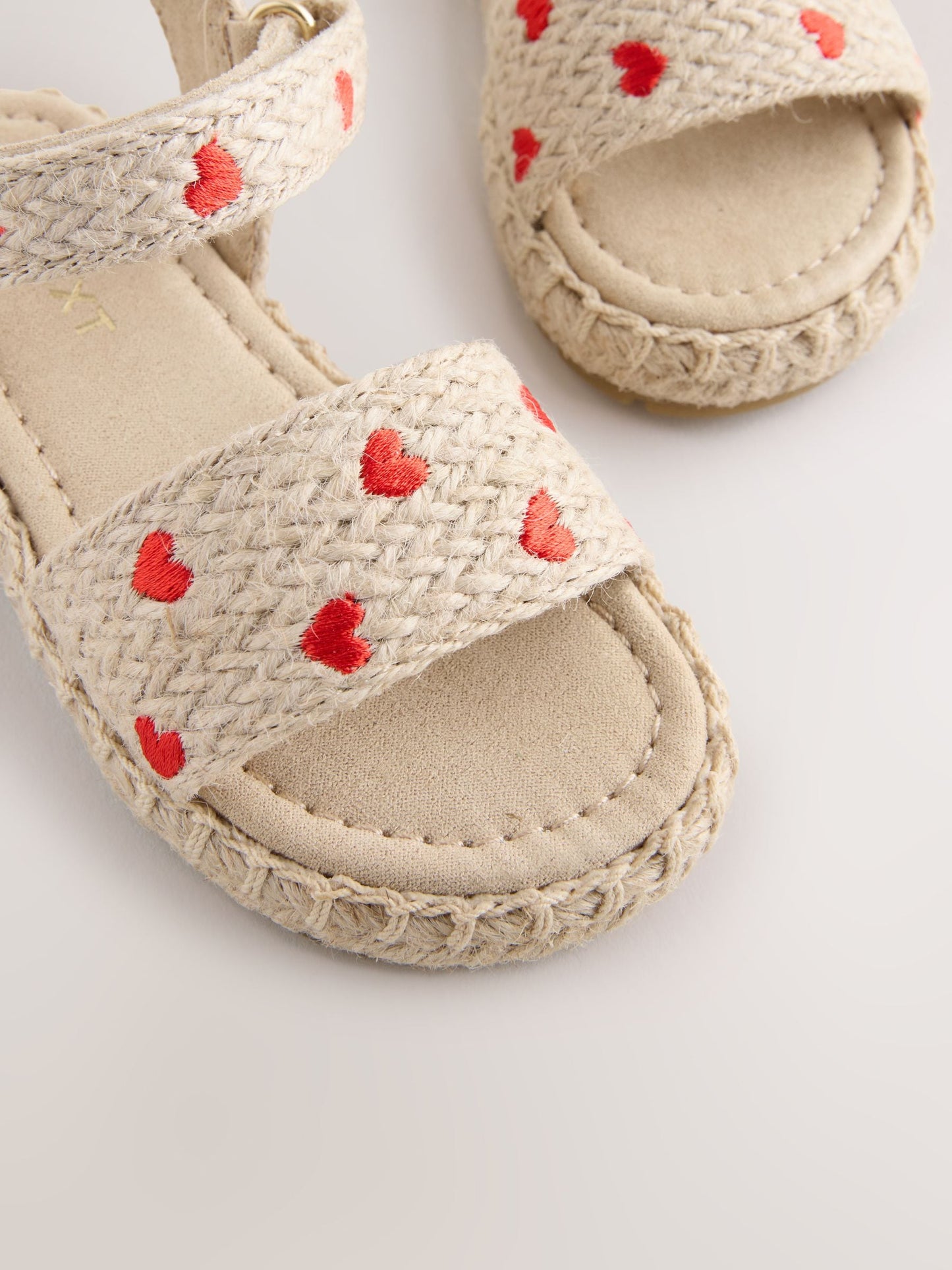 Neutral Heart Ankle Strap Sandals with Touch Fastening image 6