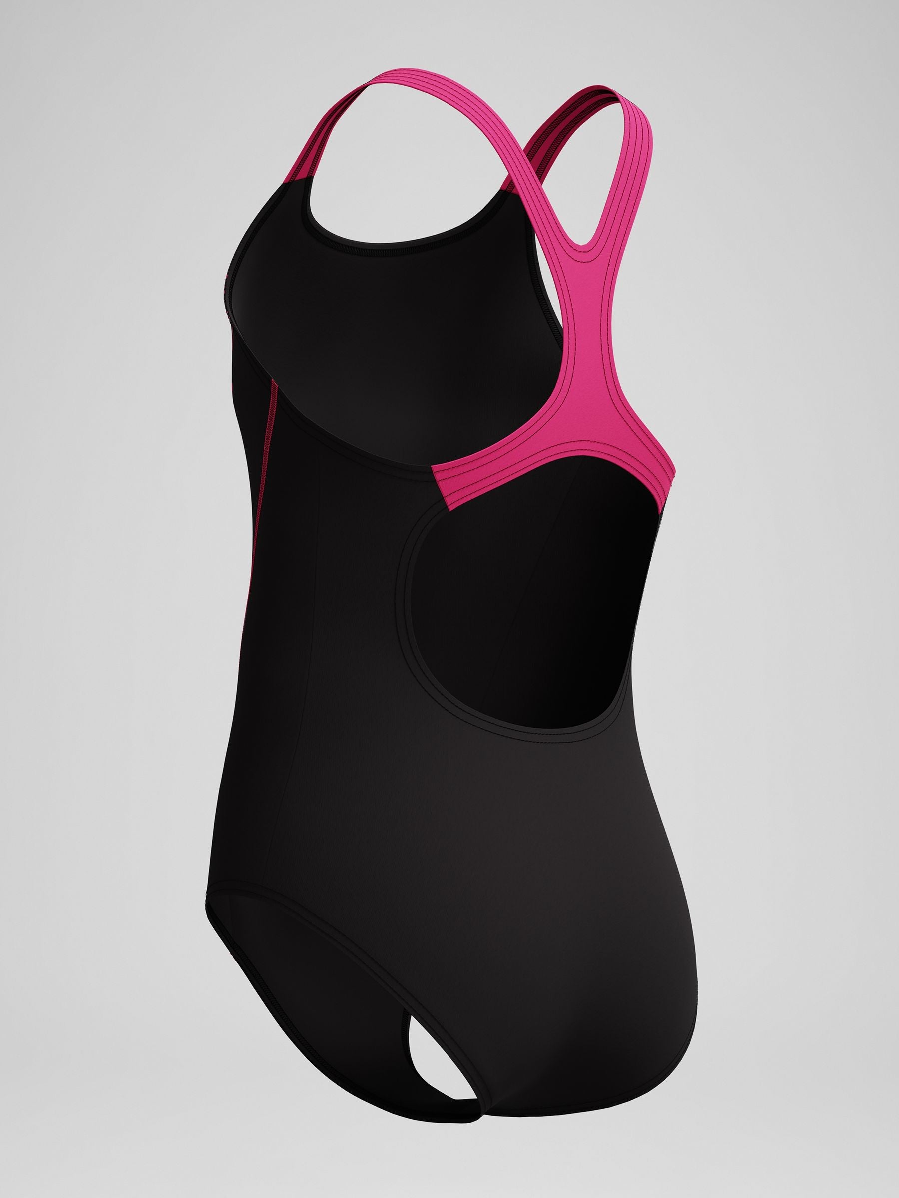 Dsiney Kidz - Speedo Black Medley Logo Medalist One Piece Swimsuit image 6