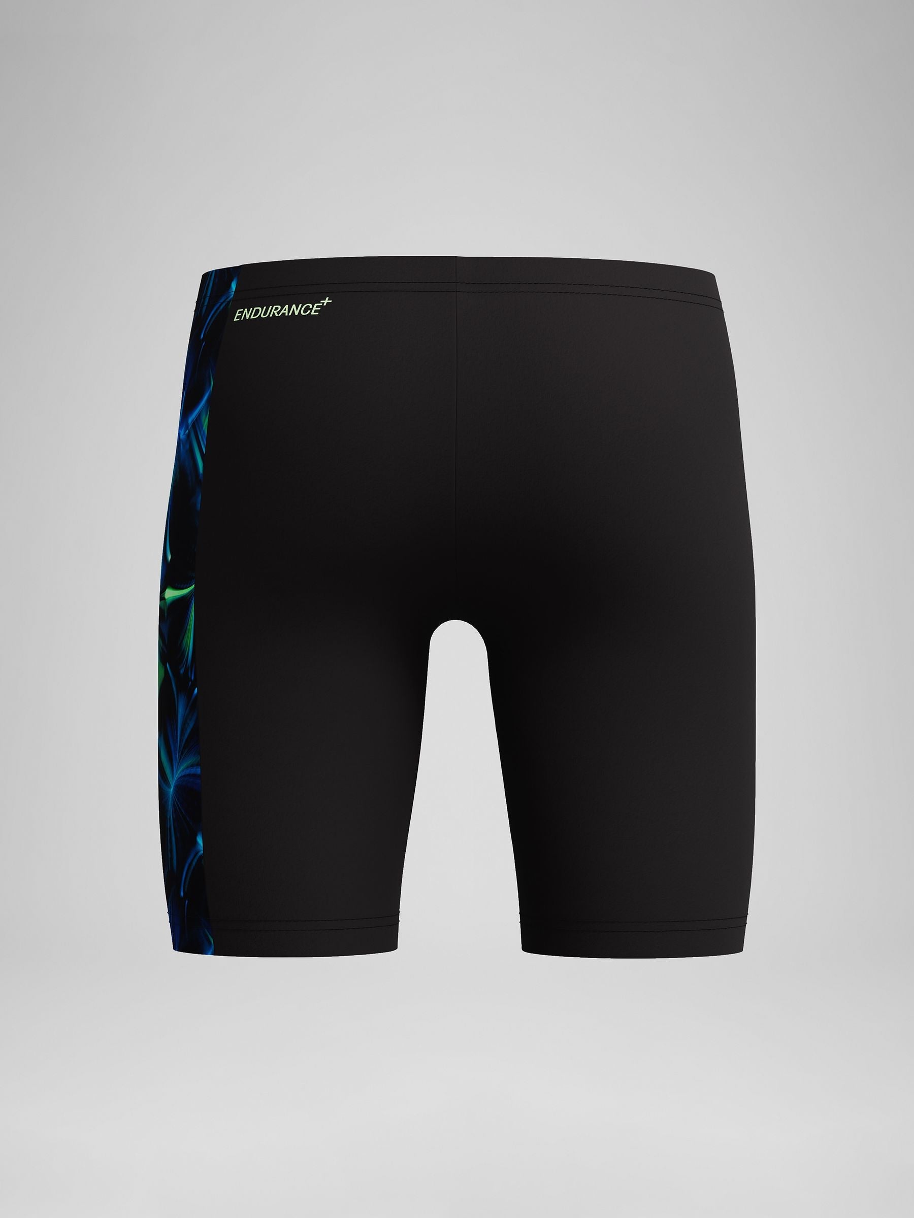 Speedo Black Print Panel Jammer Swim Shorts image 5