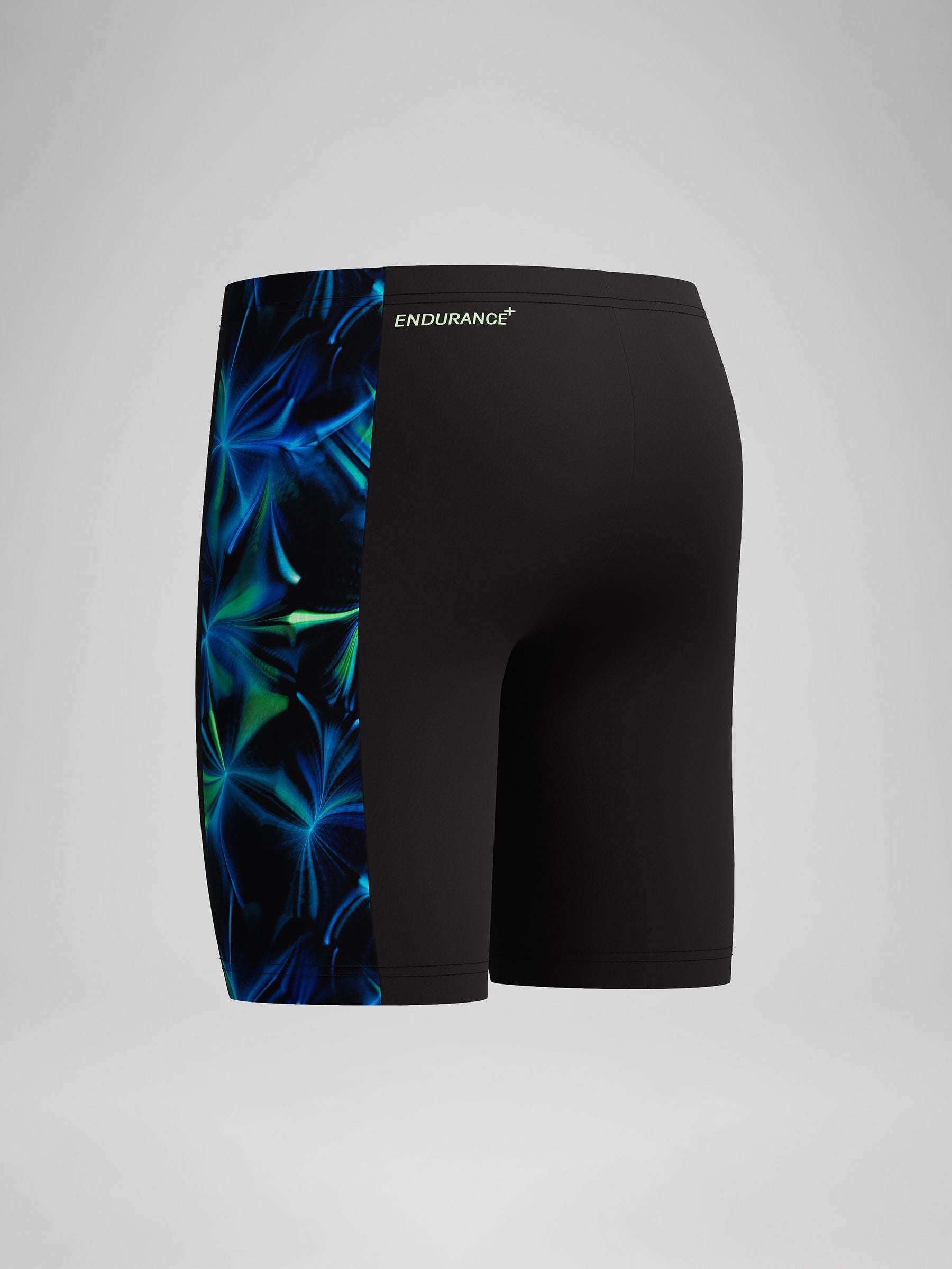 Speedo Black Print Panel Jammer Swim Shorts image 6