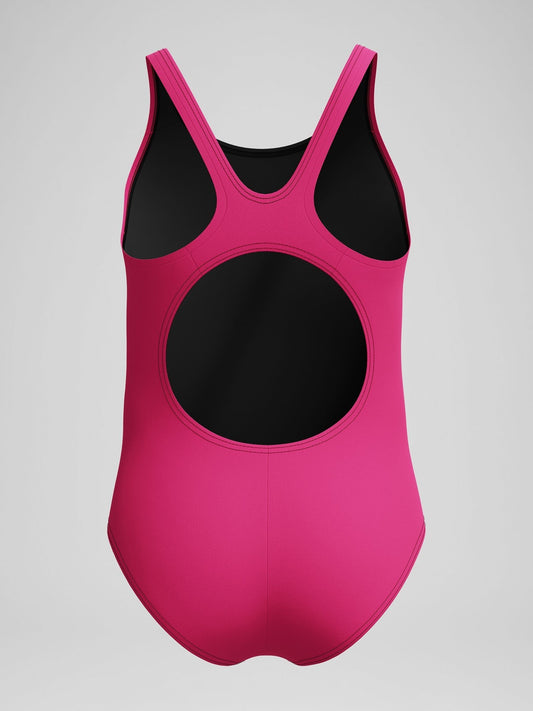 Dsiney Kidz - Speedo Pink Placement Muscleback One Piece Swimsuit image 2
