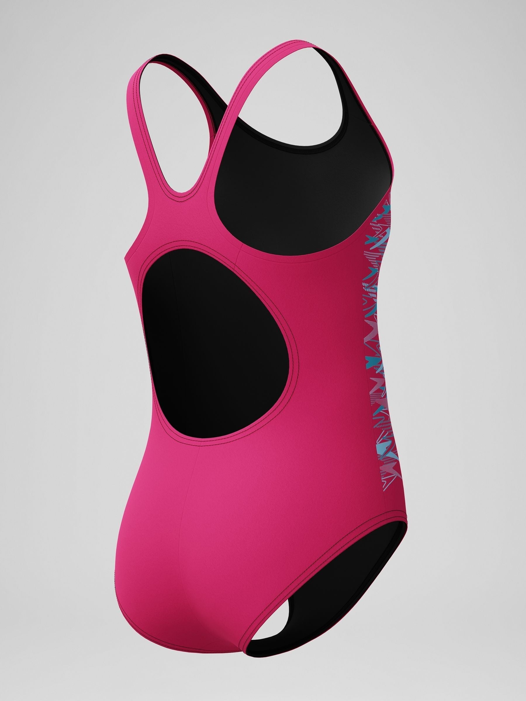 Dsiney Kidz - Speedo Pink Placement Muscleback One Piece Swimsuit image 5