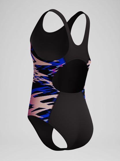 Dsiney Kidz - Speedo Black Hyperboom Splice Muscleback One Piece Swimsuit image 3