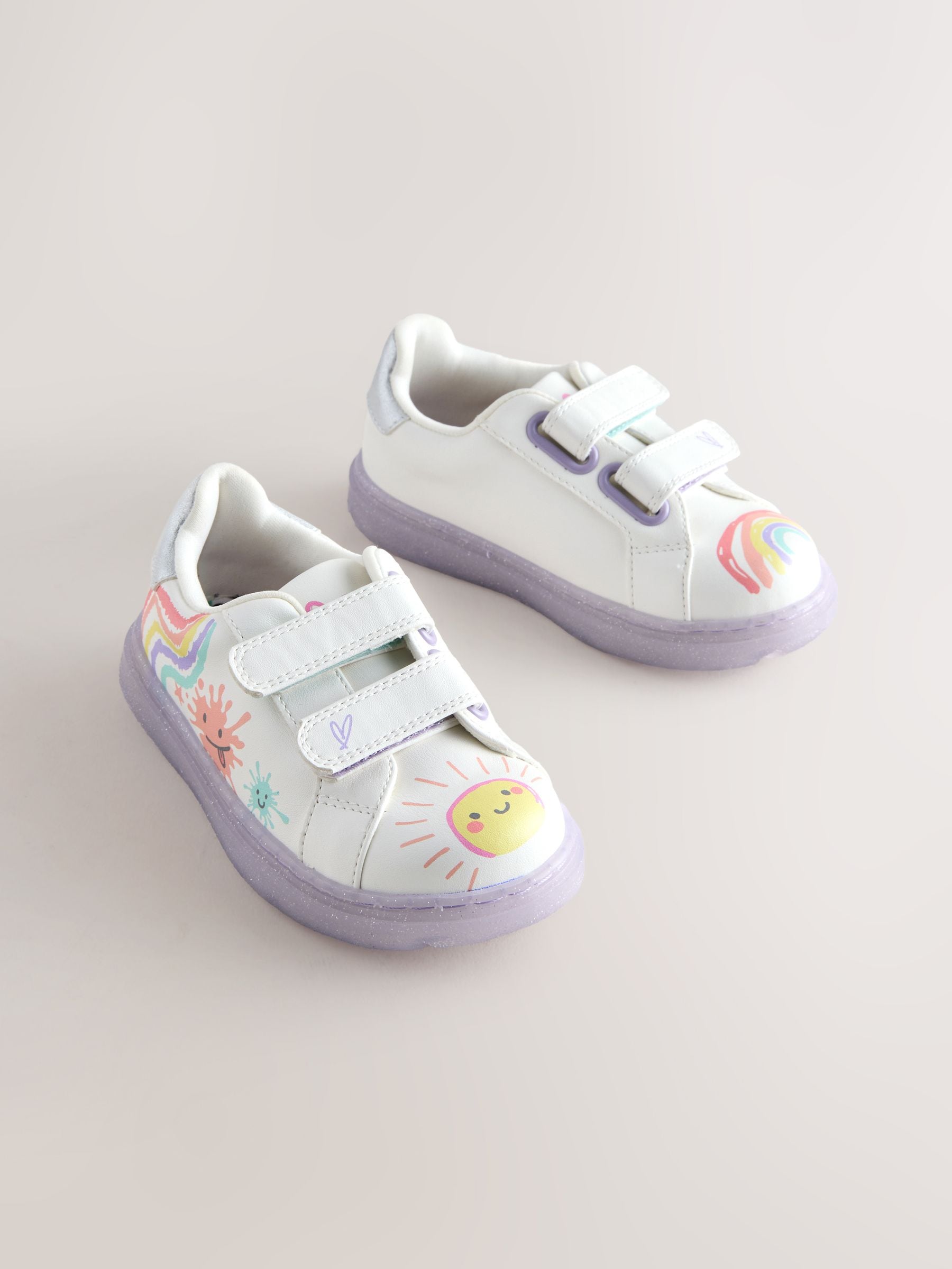 White Touch Fastening Trainers image 1