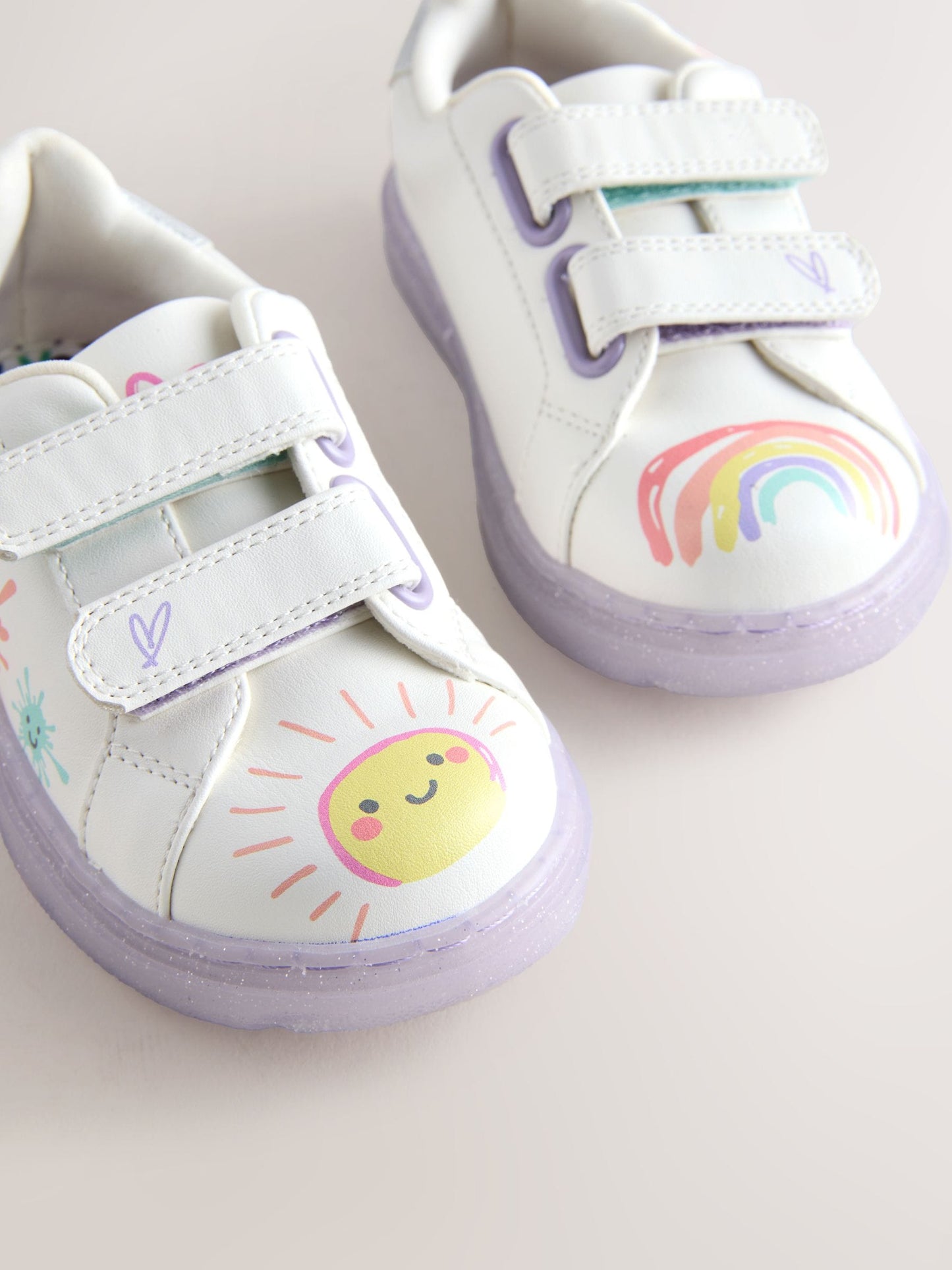 White Touch Fastening Trainers image 4