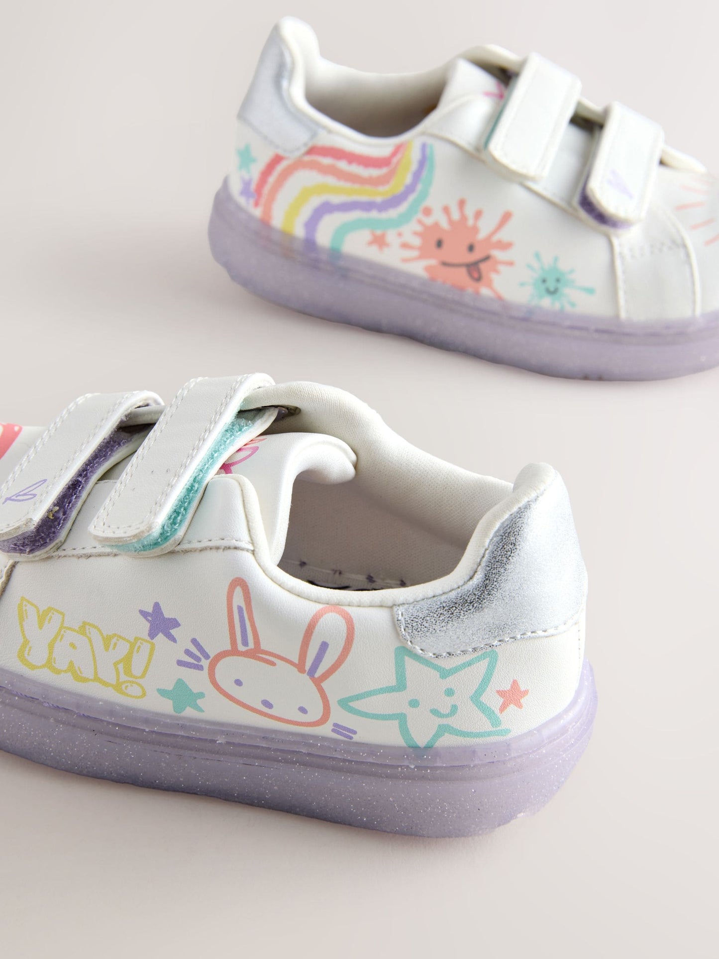 White Touch Fastening Trainers image 5
