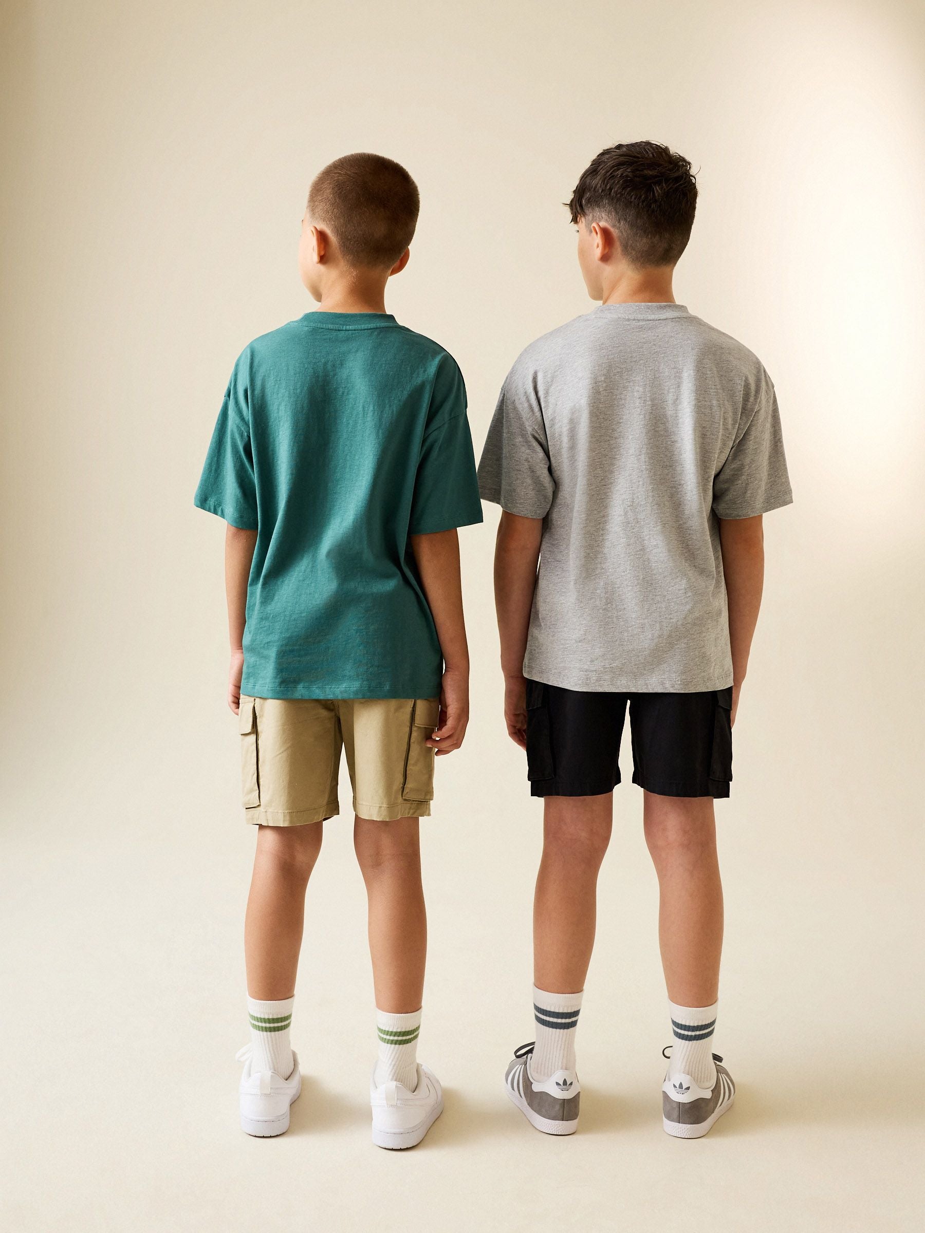 Dsiney Kidz - Black/Stone Cargo Shorts 2 Pack (3-16yrs) image 3
