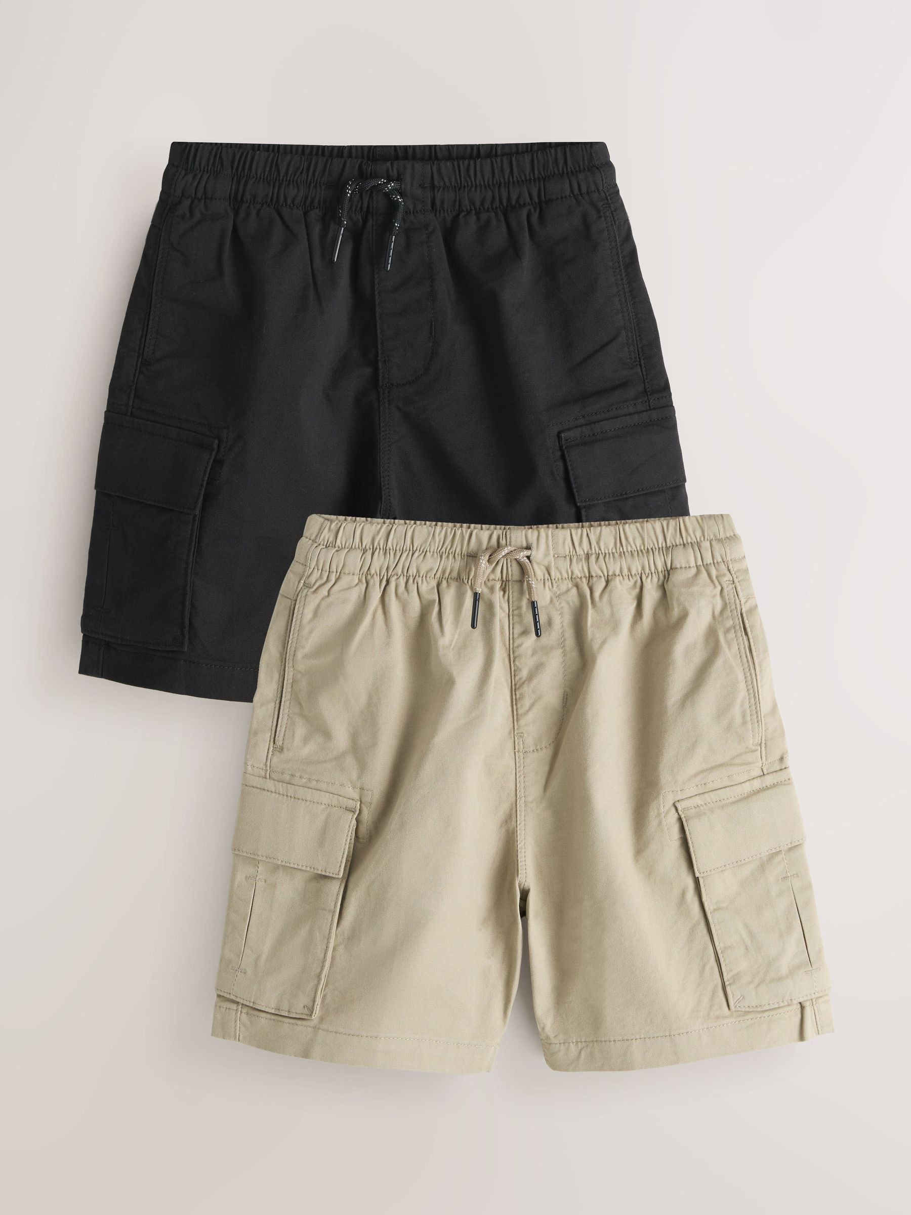 Dsiney Kidz - Black/Stone Cargo Shorts 2 Pack (3-16yrs) image 4