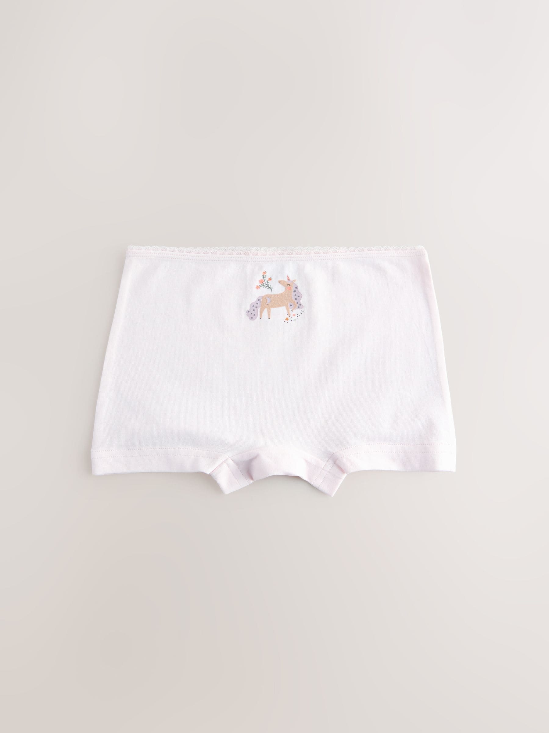 Pink Unicorn Short Briefs 5 Pack (2-16yrs) image 5