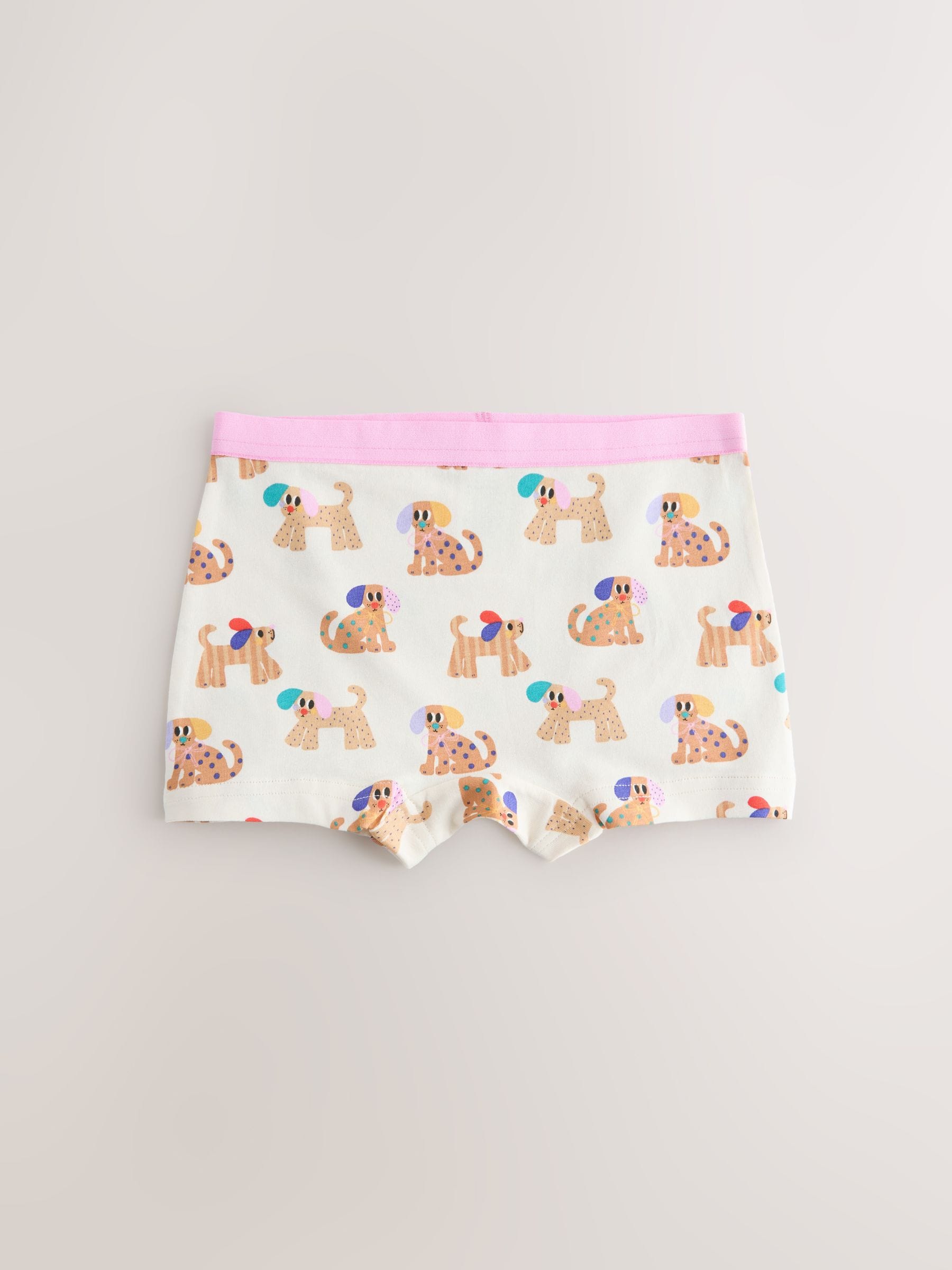 Blue/Pink Dog Short Briefs 5 Pack (2-16yrs) image 6