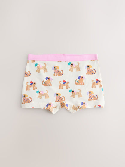 Blue/Pink Dog Short Briefs 5 Pack (2-16yrs) image 6