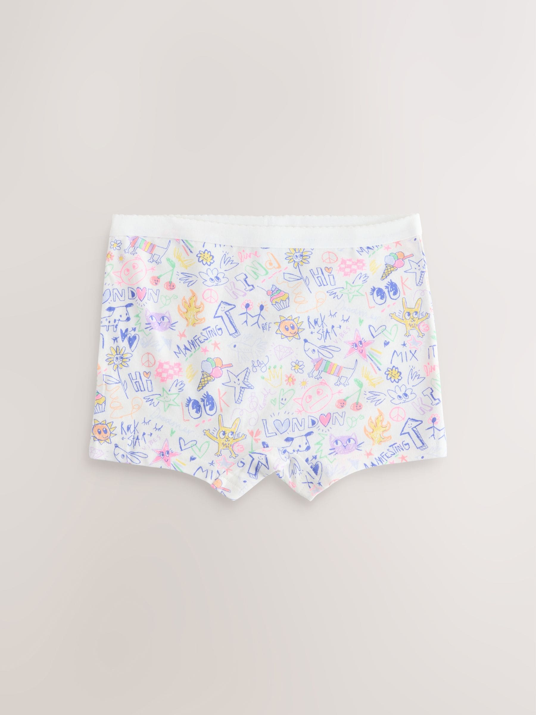 Blue/Navy Short Briefs 5 Pack (2-16yrs) image 6