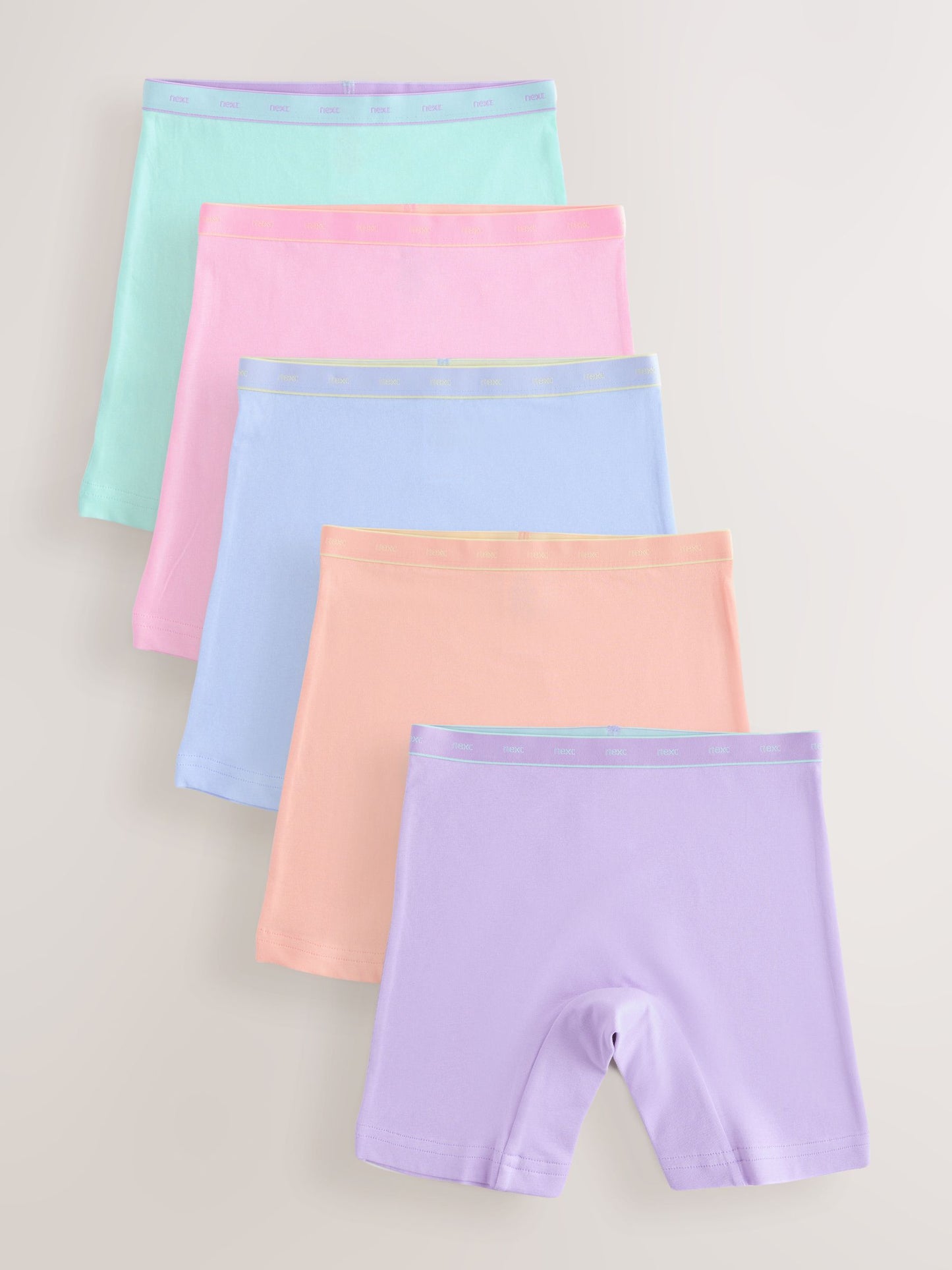 Orange/Pink Long Leg Briefs 5 Pack (2-16yrs) image 1