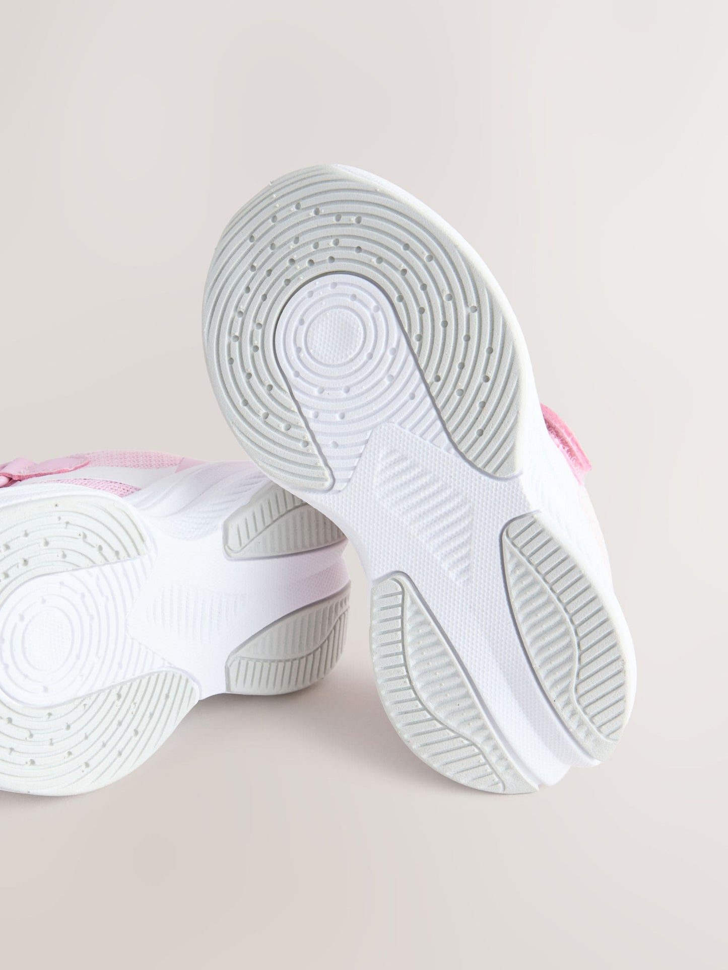 Pink Touch Fastening Elastic Lace Trainers image 4