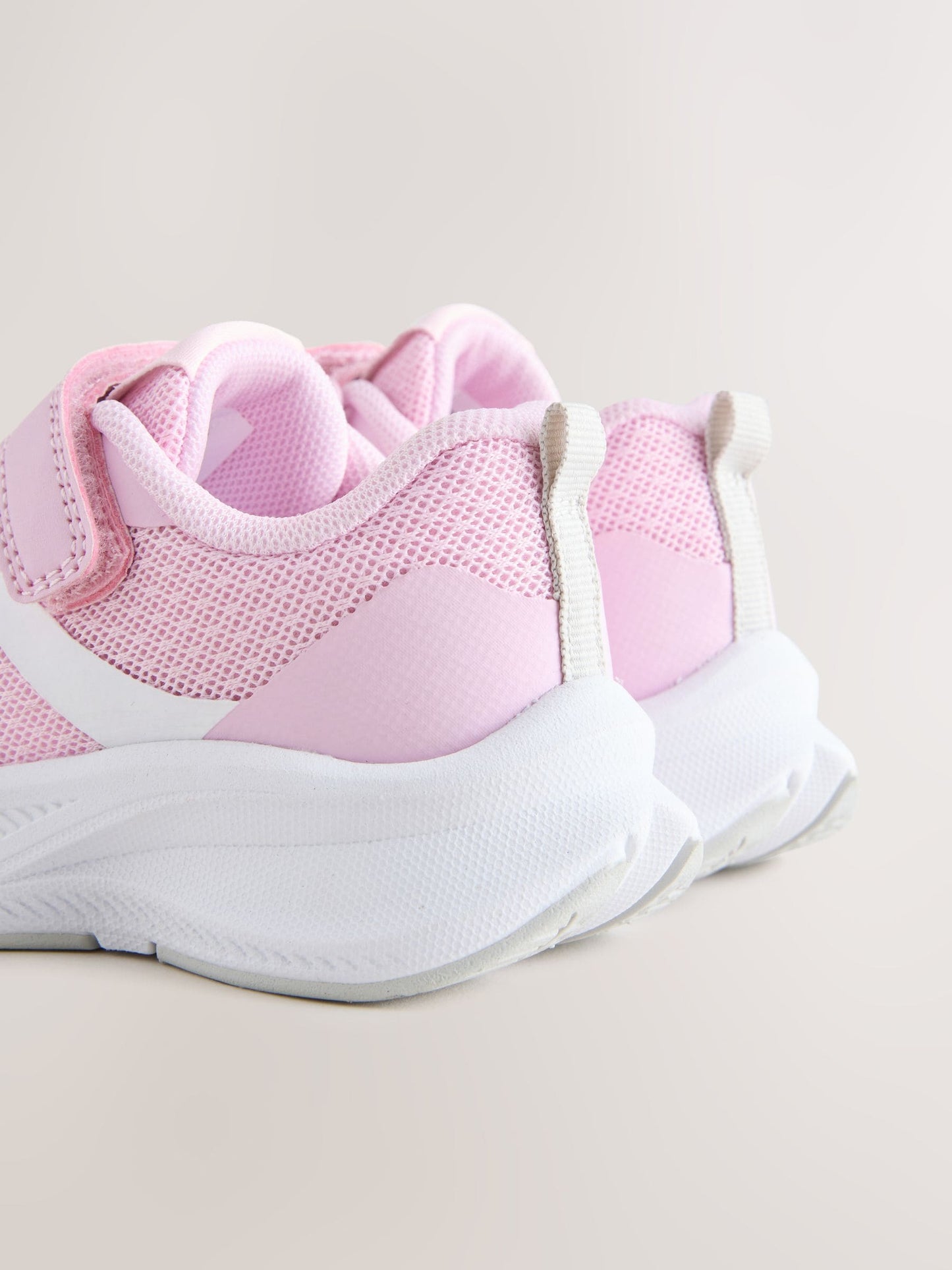 Pink Touch Fastening Elastic Lace Trainers image 5