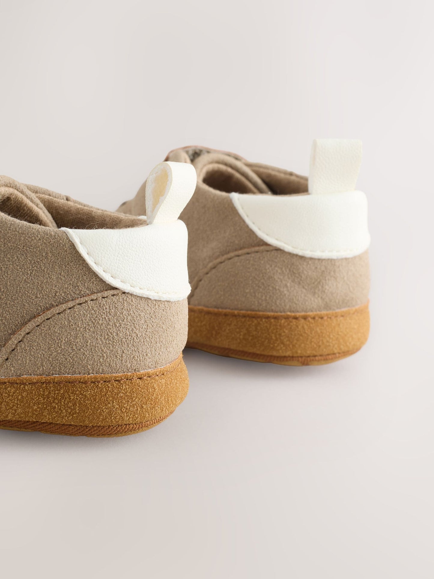 Neutral Brown Touch Fastening Baby Trainers (0-2mths) image 5