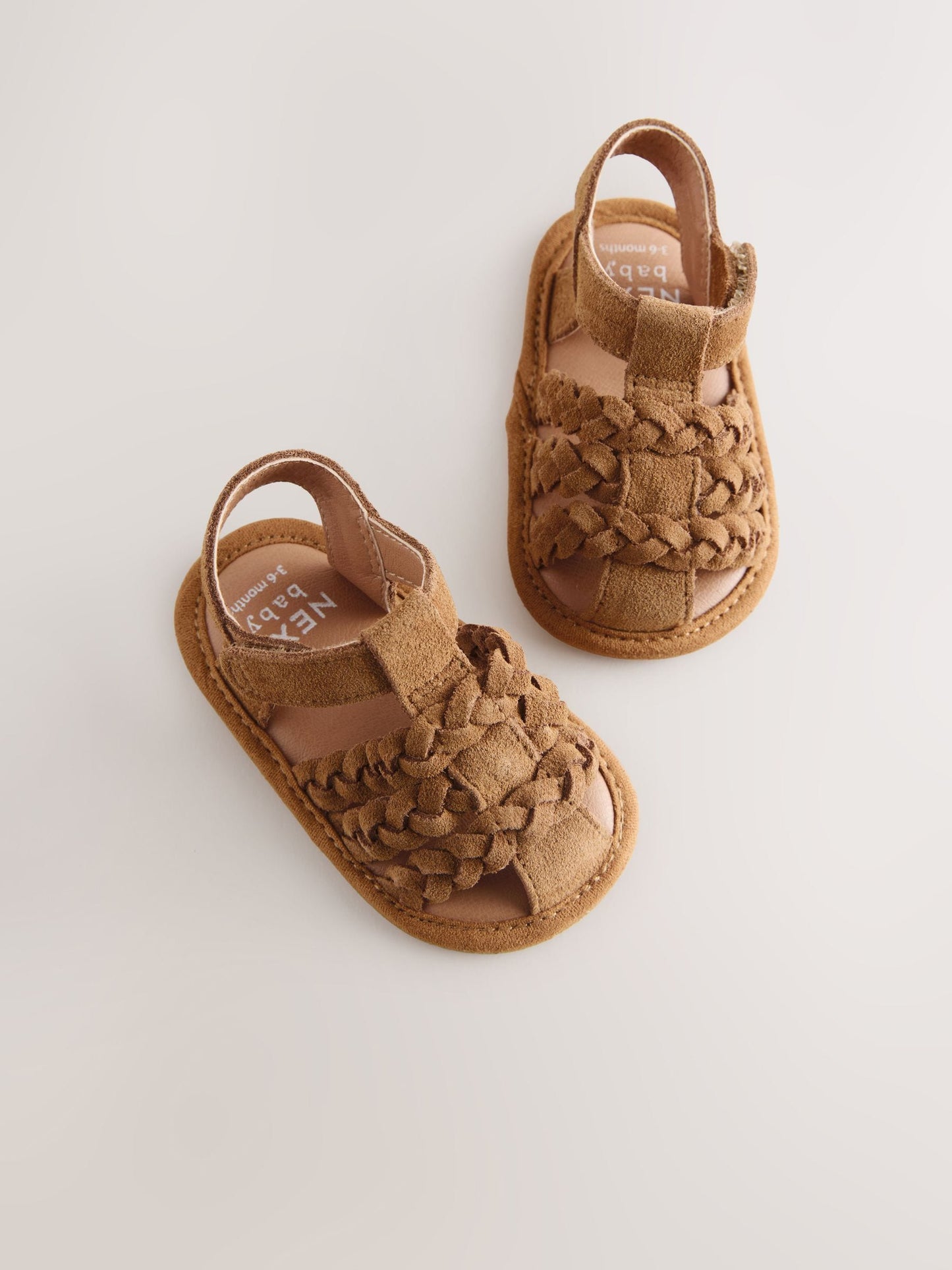 Tan Brown Baby Fisherman Sandals (0-2mths) image 3