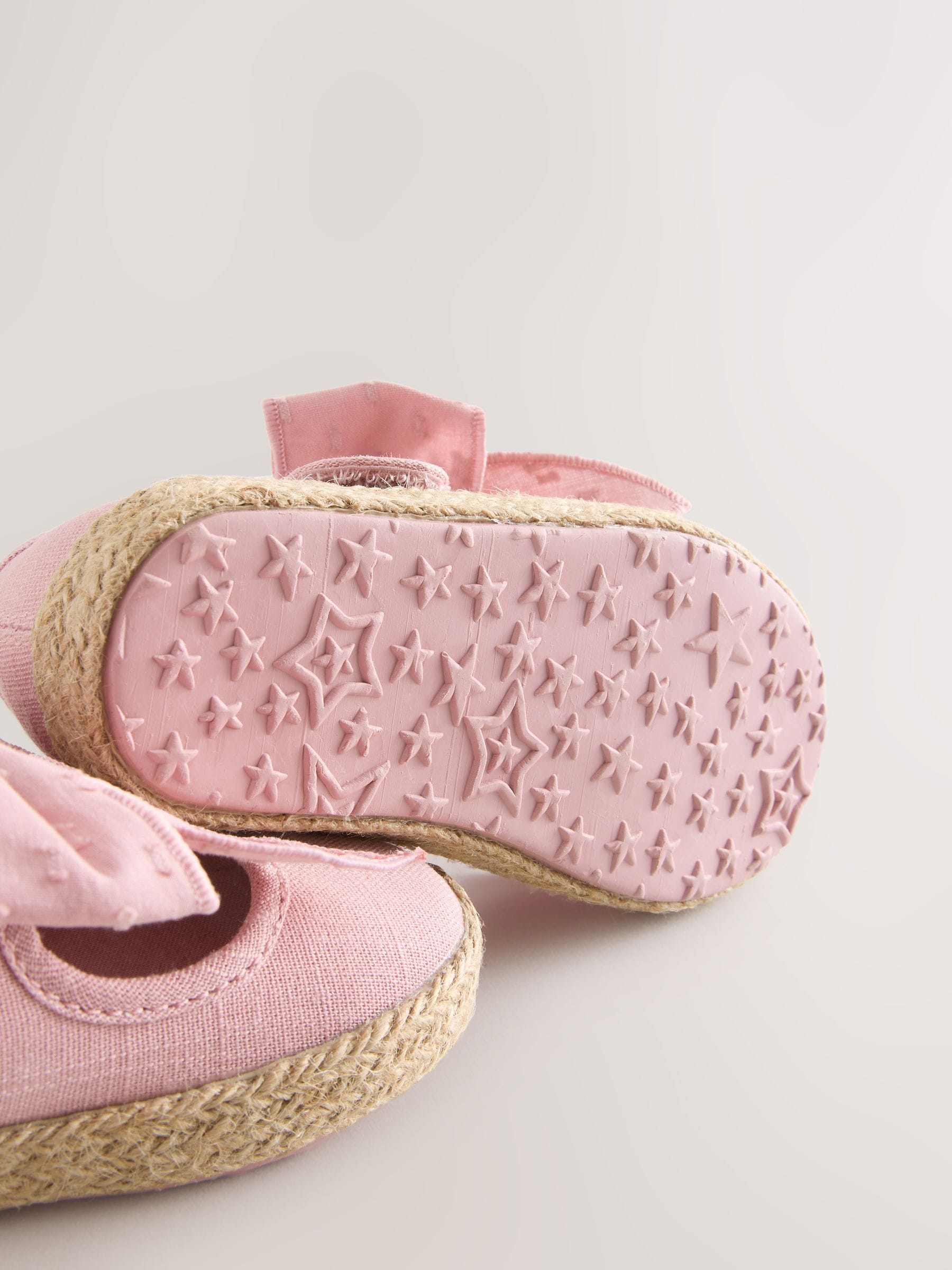 Pink Bow Espadrille Shoes image 3