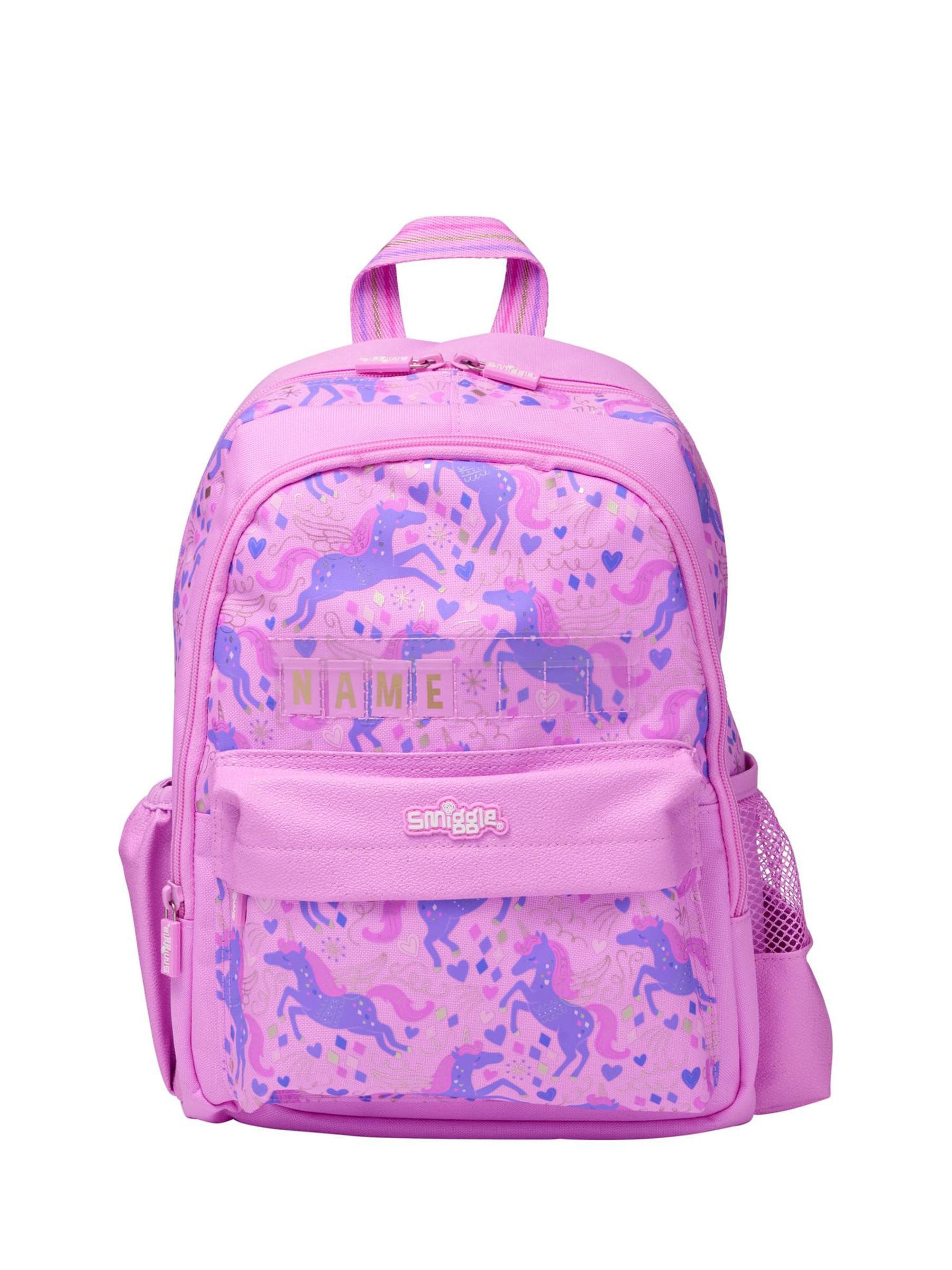 Smiggle Pink Adventurous Junior Id Backpack image 1