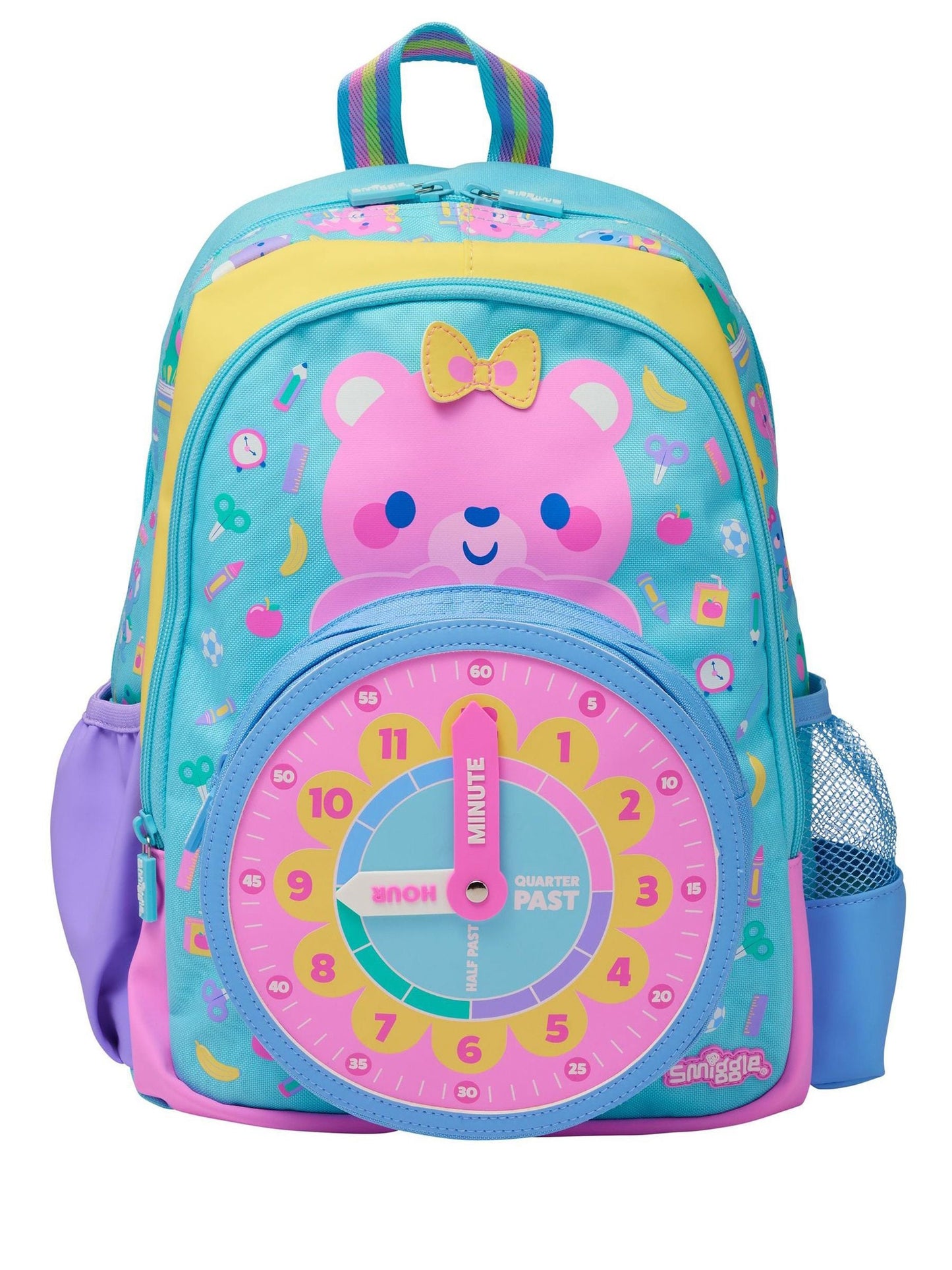 Smiggle Blue Ready Set Go Junior Character Backpack image 1