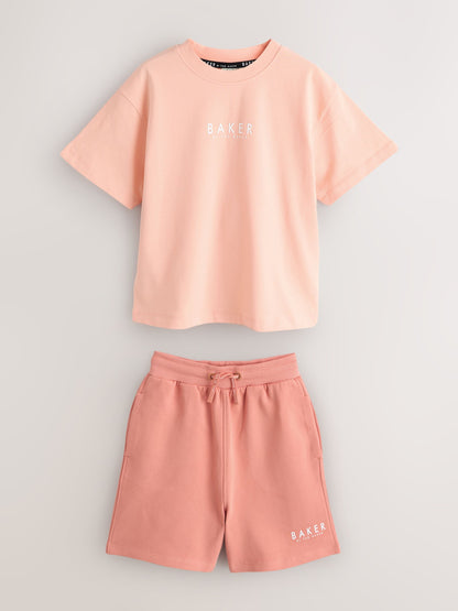 Baker by Ted Baker Oversized T-Shirt and Shorts Set image 9