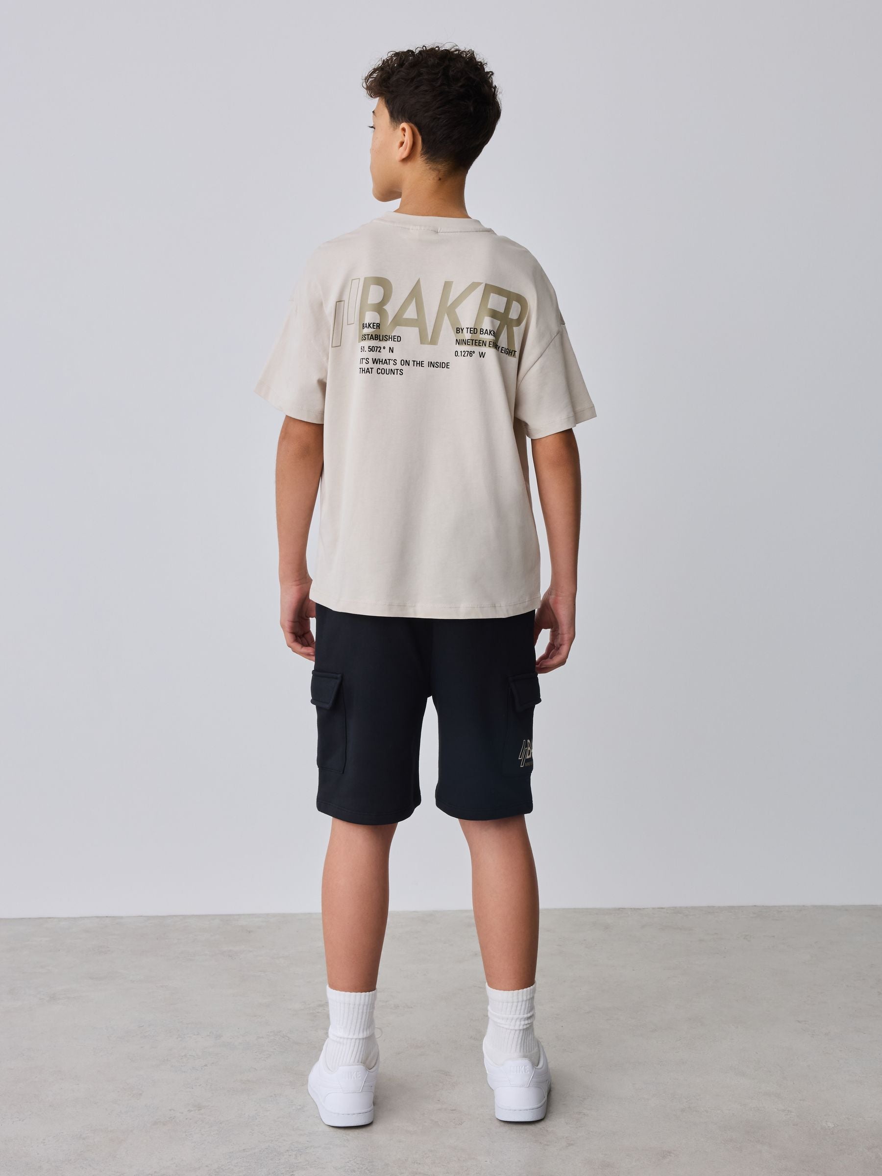 Dsiney Kidz - Baker by Ted Baker Oversized Graphic T-Shirt and Shorts Set image 3