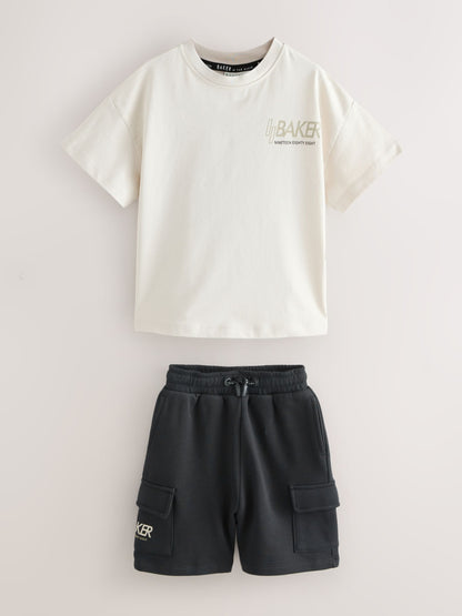 Dsiney Kidz - Baker by Ted Baker Oversized Graphic T-Shirt and Shorts Set image 8