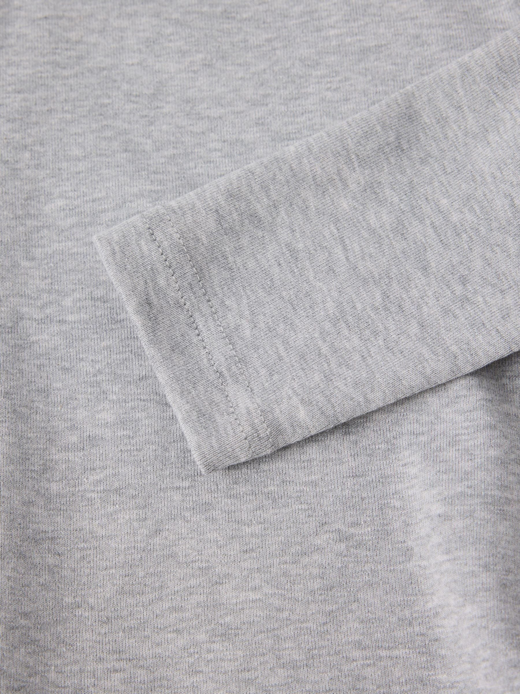 Polarn O. Pyret Grey Cotton Long Sleeve Top image 4