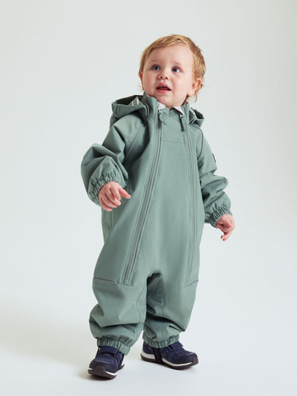 Dsiney Kidz - Polarn O. Pyret Green Fleece Lined Shell Overall Snowsuit image 1
