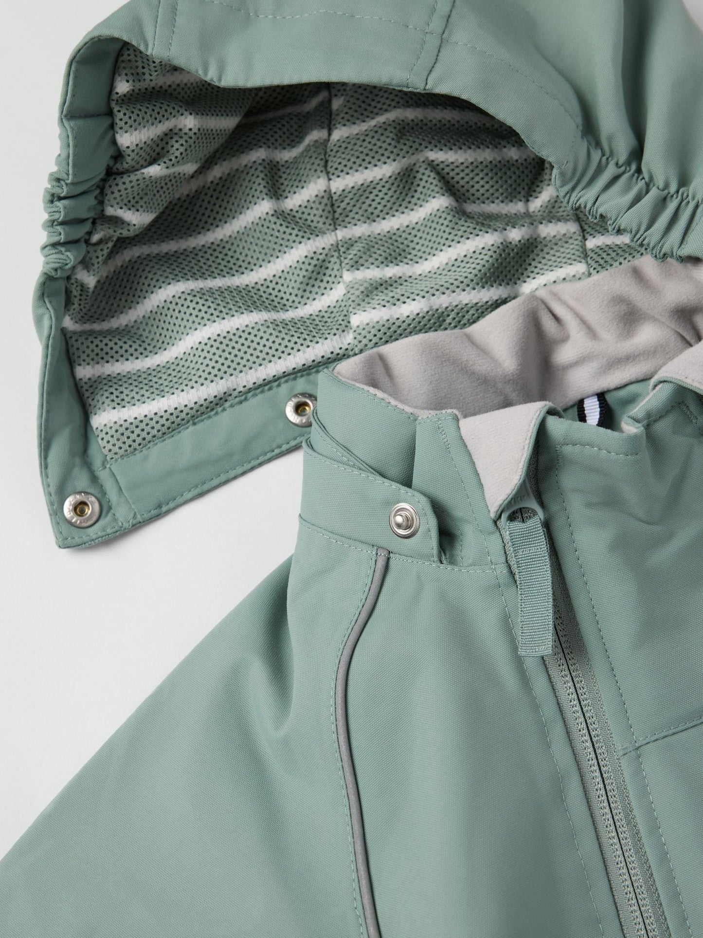 Dsiney Kidz - Polarn O. Pyret Green Fleece Lined Shell Overall Snowsuit image 2
