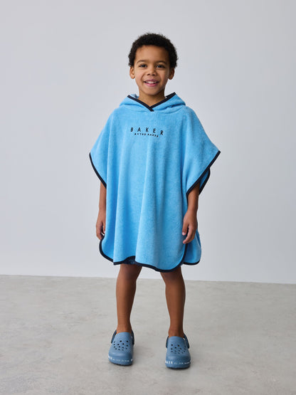 Baker by Ted Baker Blue Towelling Poncho image 2