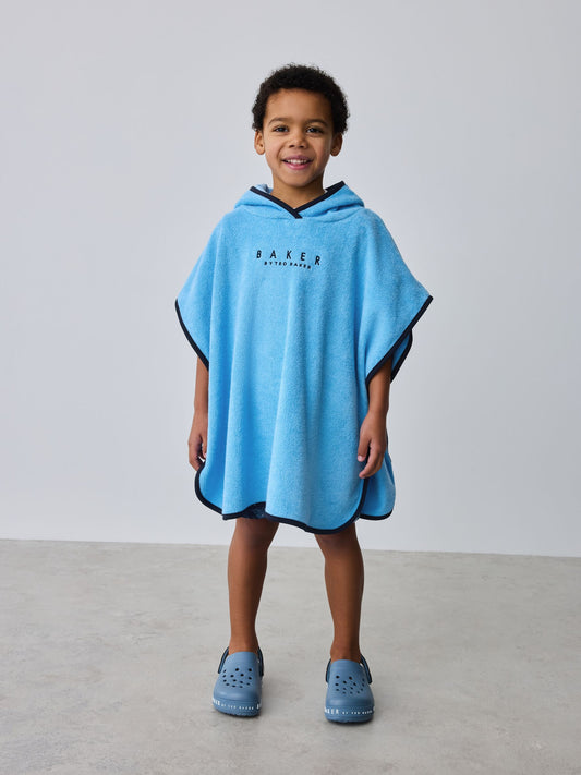 Baker by Ted Baker Blue Towelling Poncho image 2