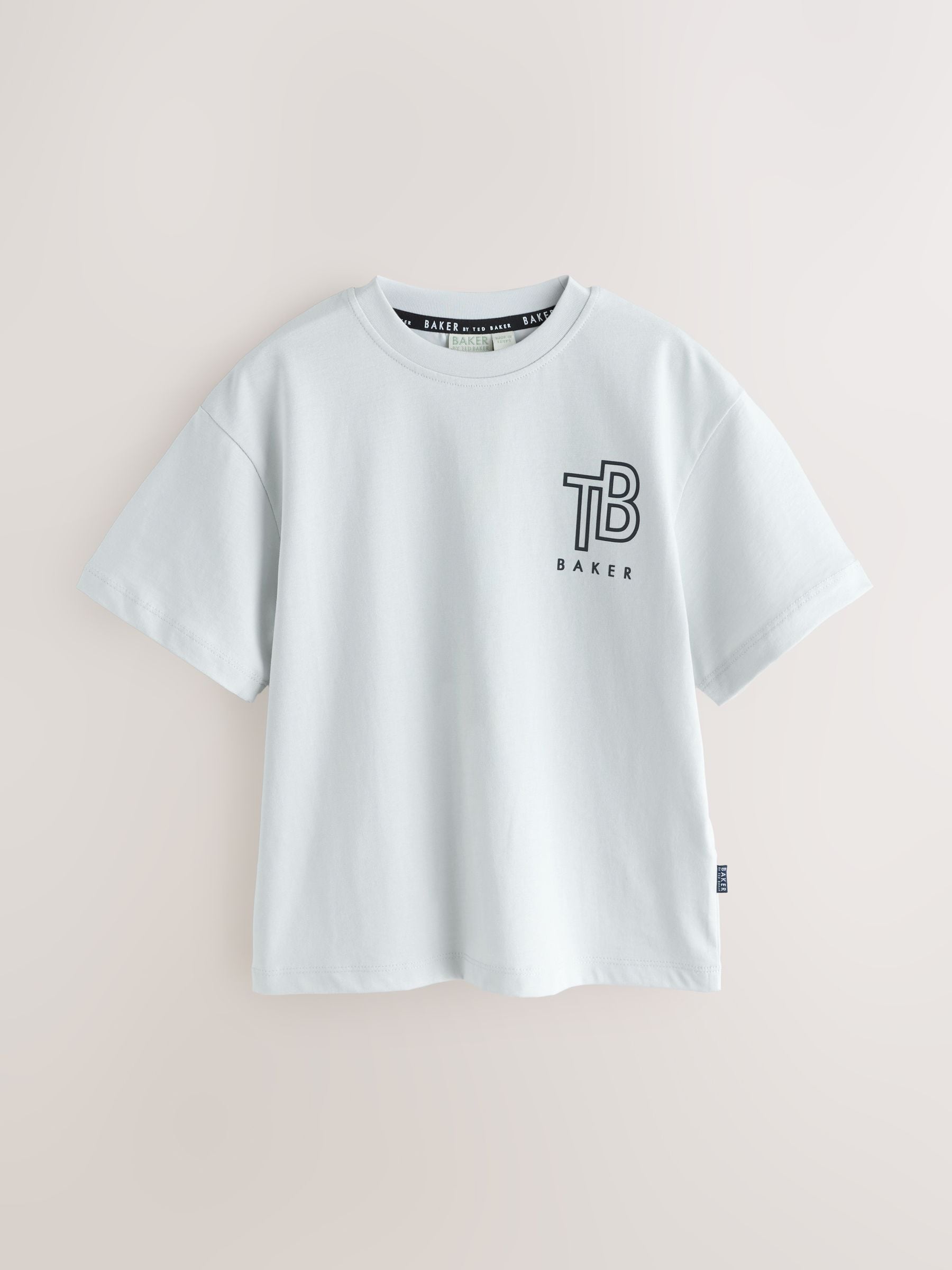 Dsiney Kidz - Baker by Ted Baker White/Blue/Grey Baker by Ted Baker 3 Pack T-Shirts image 3
