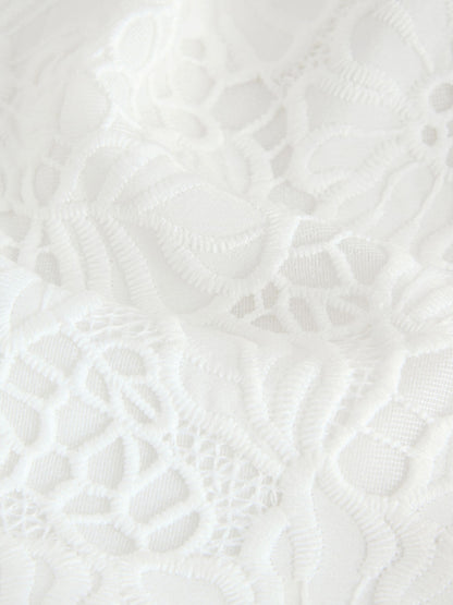 Dsiney Kidz - smALLSAINTS White Lace Top and Shorts Set image 8