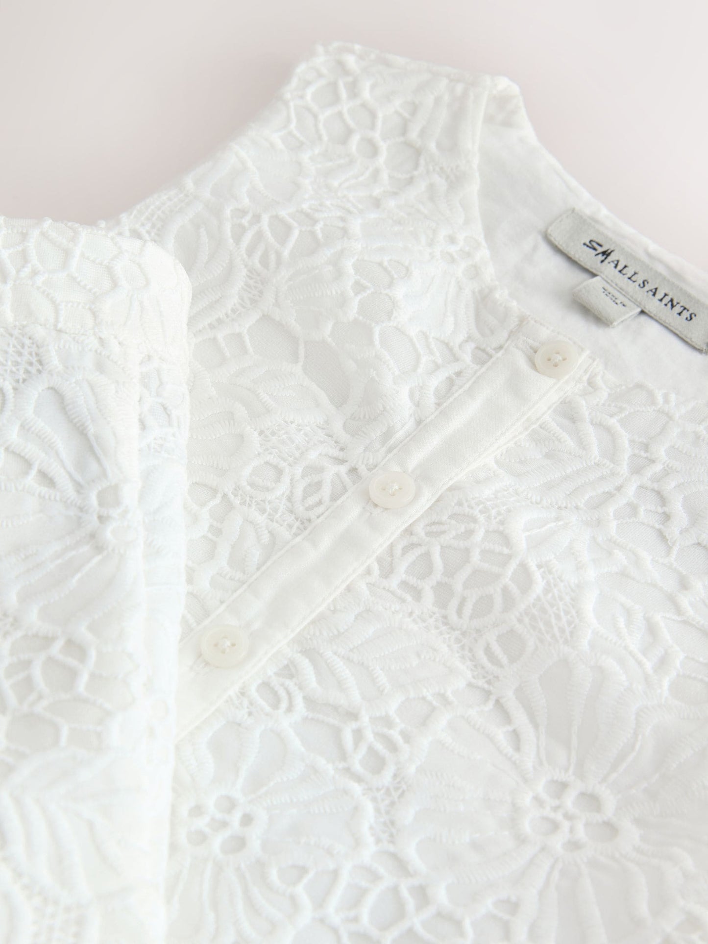Dsiney Kidz - smALLSAINTS White Lace Top and Shorts Set image 9