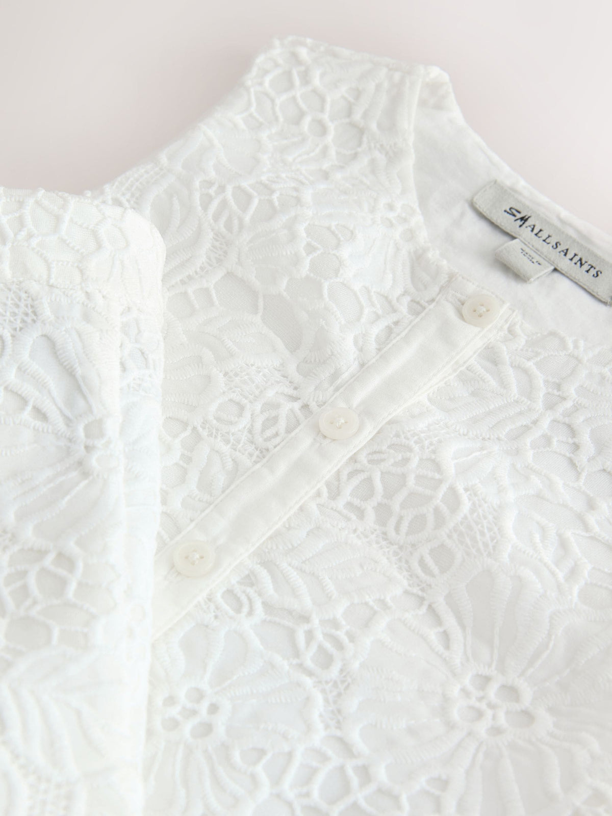 Dsiney Kidz - smALLSAINTS White Lace Top and Shorts Set image 9