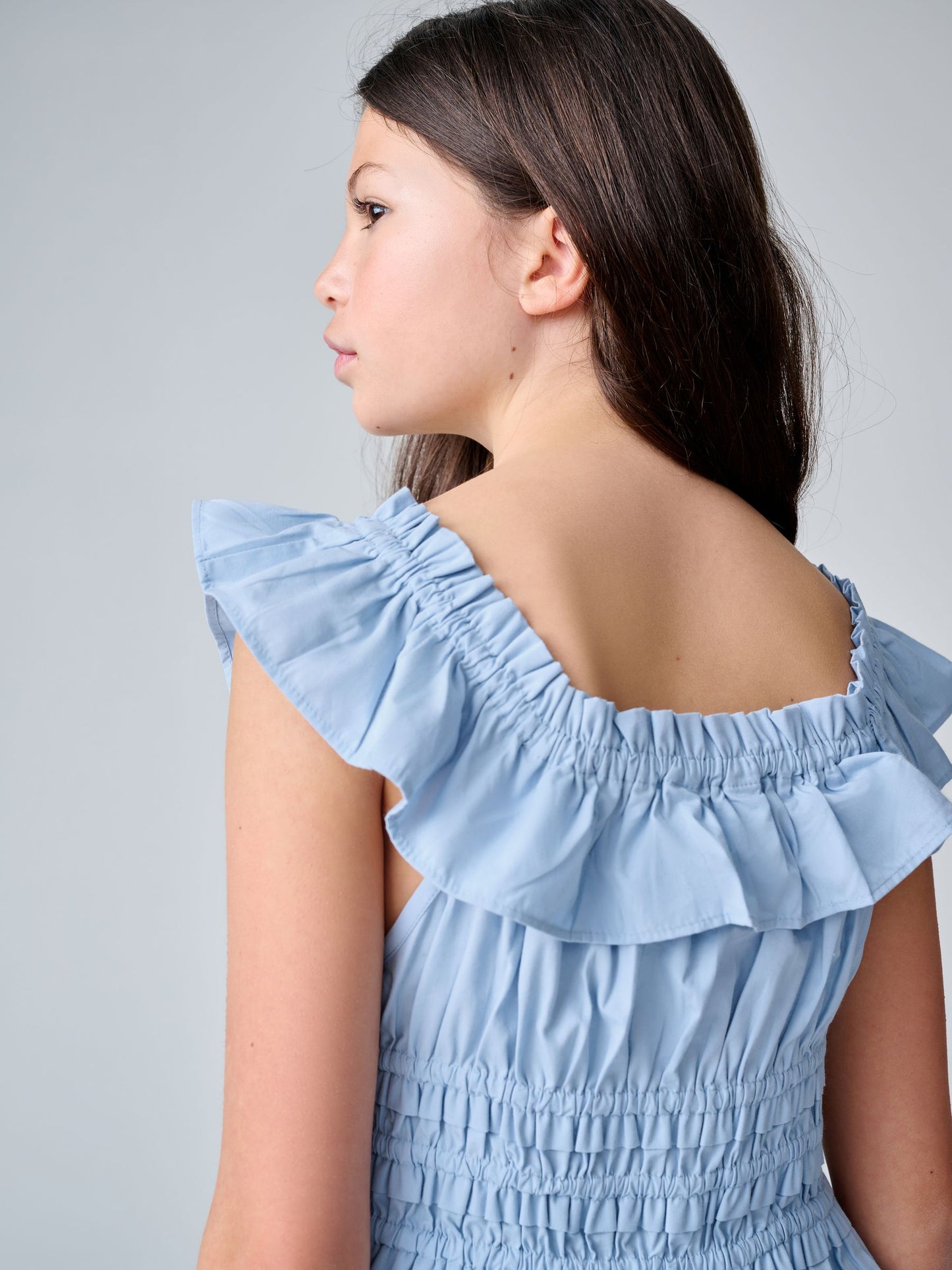 Dsiney Kidz - smALLSAINTS Blue Halia Frill Top and Skirt Set image 7