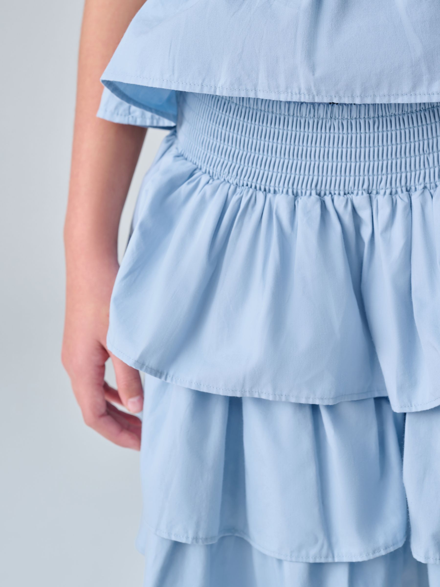 Dsiney Kidz - smALLSAINTS Blue Halia Frill Top and Skirt Set image 8