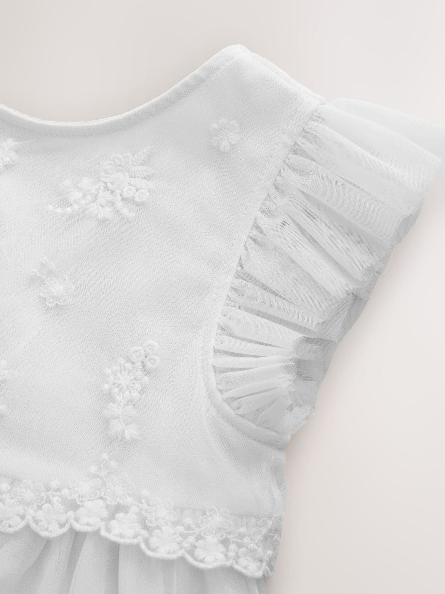 White Mesh Flower Girl Dress (3-16yrs) image 8