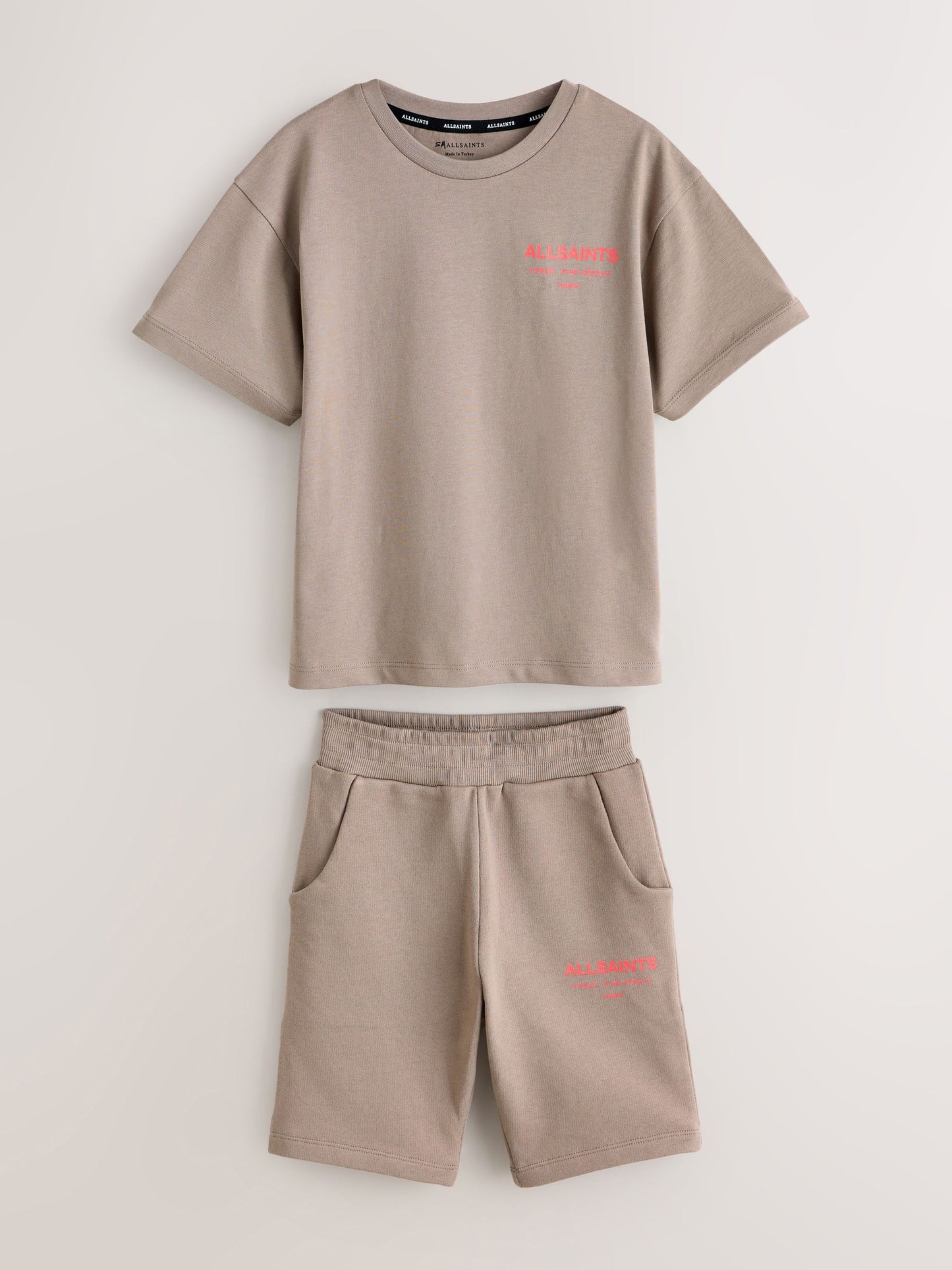 Dsiney Kidz - smALLSAINTS Light Brown Underground T-Shirt and Sweat Shorts Set image 6