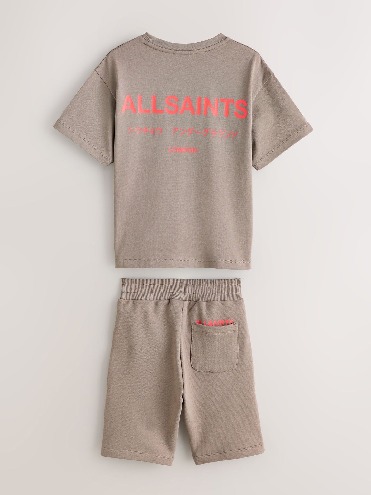 Dsiney Kidz - smALLSAINTS Light Brown Underground T-Shirt and Sweat Shorts Set image 7