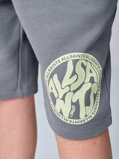 Dsiney Kidz - smALLSAINTS White/Green Distortion T-Shirt and Sweat Shorts Set image 9