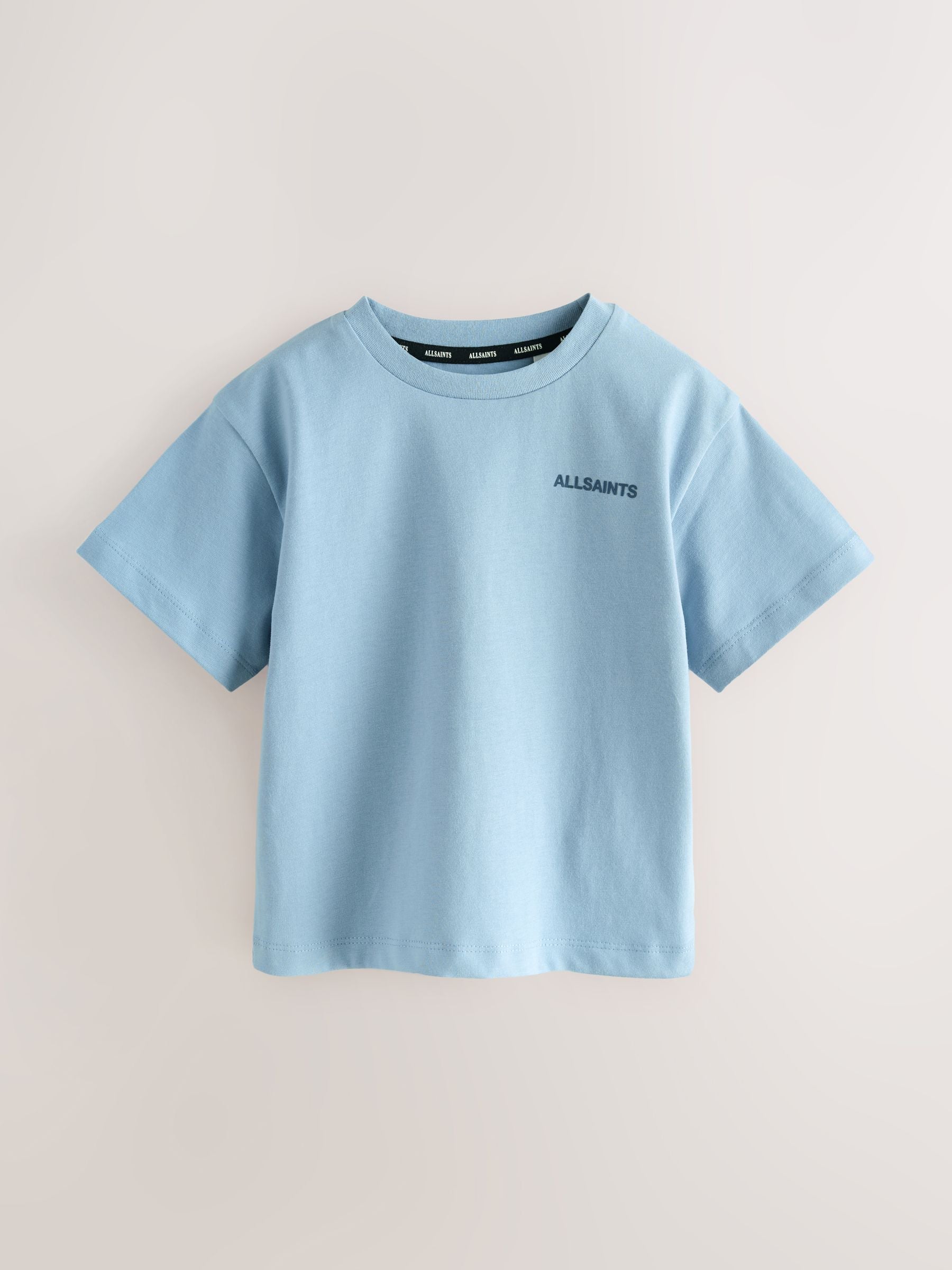 smALLSAINTS Blue Logo Crew Relaxed Younger 3 Pack T-Shirts image 2