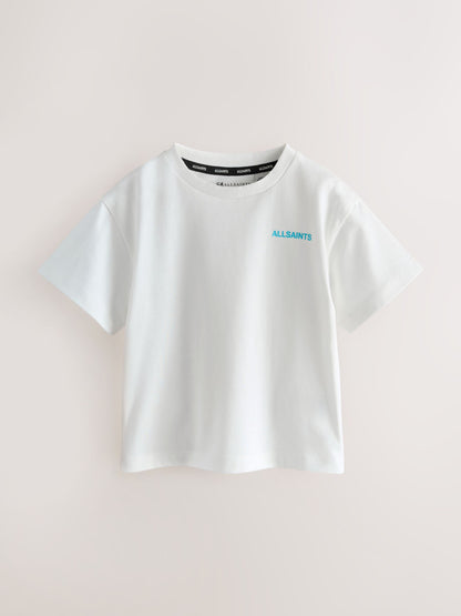 smALLSAINTS Blue Logo Crew Relaxed Younger 3 Pack T-Shirts image 4