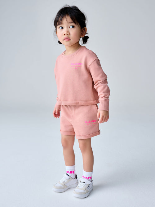 smALLSAINTS Mid Pink Underground Sweatshirt and Short Younger Set image 1